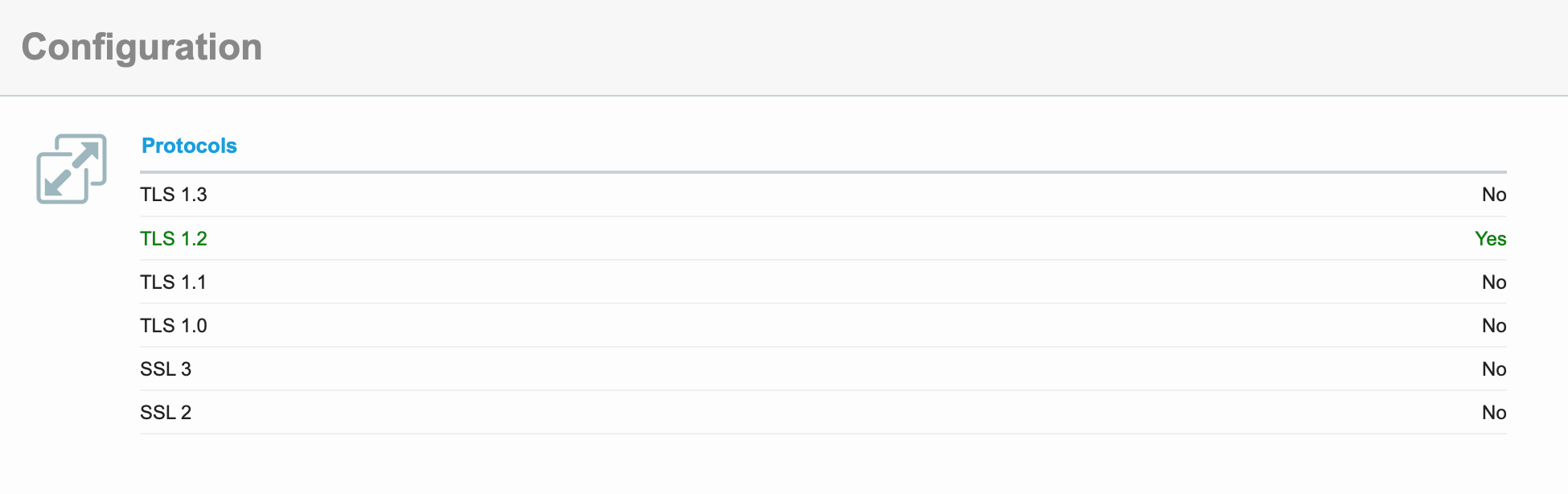 Server configuration